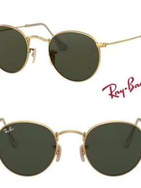 Authentic Ray-Ban Round Metal 3447 50 mm